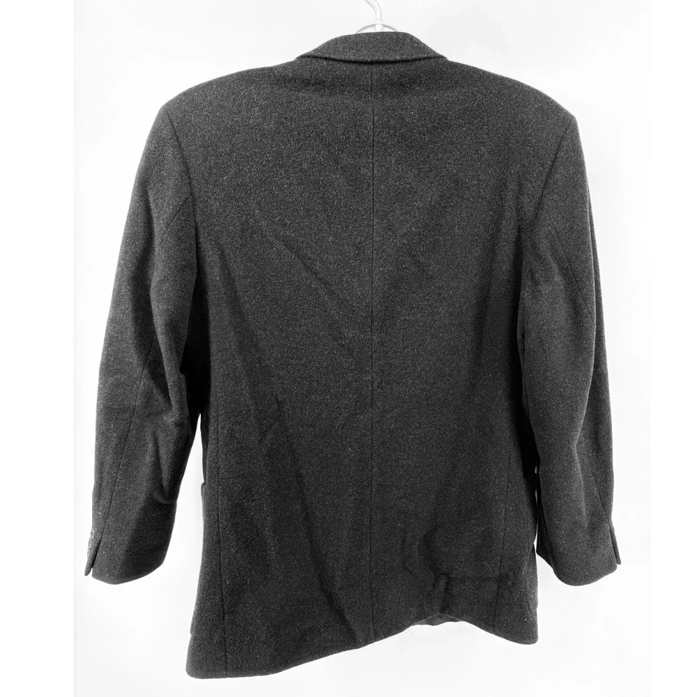 J. Crew Men's Charcoal Gray Wool Cashmere Blend Blazer Sport Coat Size 40R‎